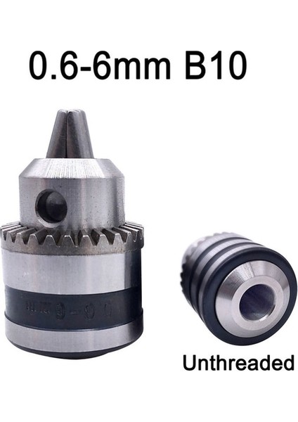 0.6-6mm B10 1 Adet 0.6-6mm B10 3/8 24UNF Konu Matkap Chuck Dönüşüm Matkap Chuck Anahtarı Elektrikli Matkap Anahtarsız 3 Çeneli Chuck (Yurt Dışından)