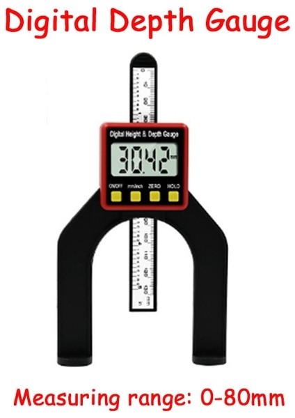 Derinlik Ölçer Dijital Derinlik Ölçer LCD Yükseklik Ölçerler Yönlendirici Masalar Ağaç Işleme Ölçme Araçları Için Manyetik Ayaklı Kaliperler (Yurt Dışından)