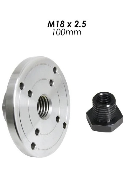 100MM M18X2.5 Ahşap Torna Chuck Yüz Plakası M33 x 3.5mm 1 "/8tpi Konu Flanş Plakası Freze Aynası Ahşap Torna Araçları (Yurt Dışından)
