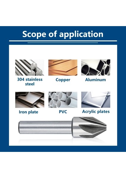 6X90D Xcan Hss Çelik Pah Kırma Kesici 4/6/8/10/12/14/18MM 60/90 Derece Havşa Matkap Ucu, Metal Pah Kırma Matkap, Delik Kesici (Yurt Dışından) fırsatları