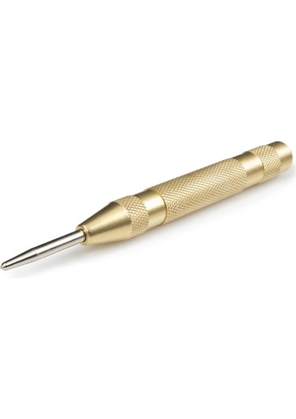 130MM Kırmızı 5 ''otomatik Merkez Zımbası Ahşap Dönen Otomatik Merkez Pim Zımbası Grev Yaylı Işaretleme Başlangıç Delikleri Aracı Keski (Yurt Dışından)