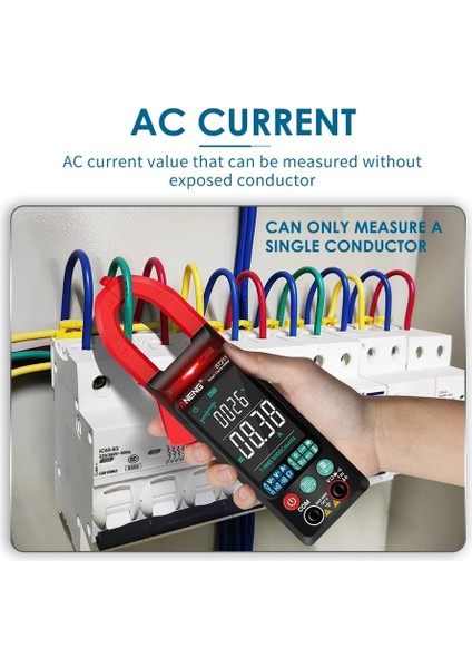 Kırmızı Dijital Pens Metre Araba Amp Hz Ncv Ohm Testi Multimetre Dc/ac Gerilim Akım Test Cihazı Büyük Renkli Ekran 6000 Sayım ST211 (Yurt Dışından) fiyatları