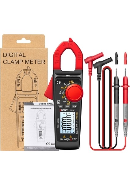 Bkr K1KA Pens Metre, Taşınabilir 4000 Sayım Multimetre Ac/dc 600V Ac 200A 40M Direnç Kapasite Diyot Geçiş Gerilim Ölçer (Yurt Dışından)