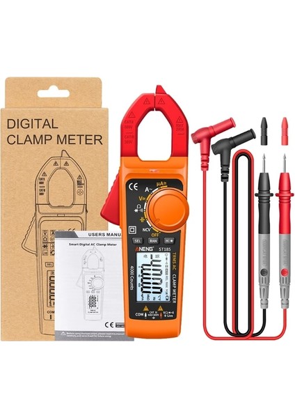 Bkr K1KA Pens Metre, Taşınabilir 4000 Sayım Multimetre Ac/dc 600V Ac 200A 40M Direnç Kapasite Diyot Geçiş Gerilim Ölçer (Yurt Dışından)