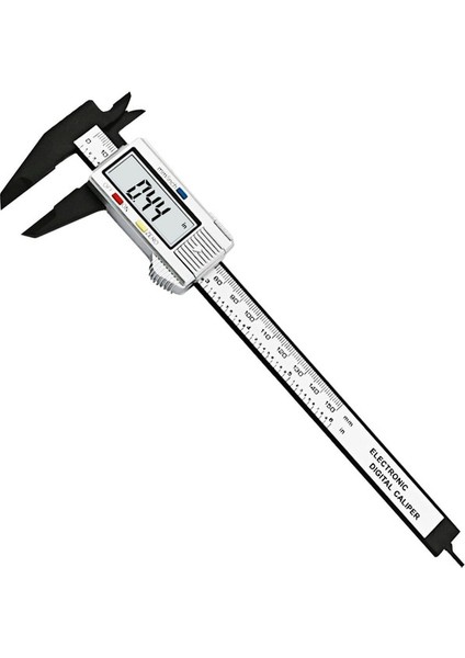 0-150MM Gümüş 0-100MM 0-150MM Kaliper 6 Pollic LCD Elettronico Digitale Compasso A Nonio Micrometro Strumento Di Misura (Yurt Dışından)