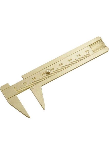 Tek Ölçekli 0-80MM Cep Kumpas Metal Çift Ölçekli Işaretleme Ölçer Scriber Cetvel Kültürel Nesne Ölçmek Için (Yurt Dışından)