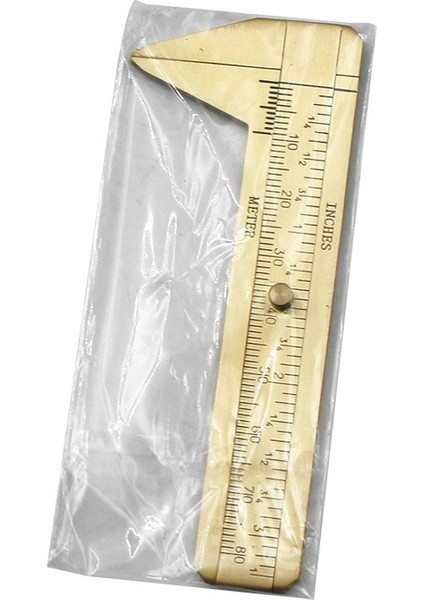 Çift Ölçekli Retro Sürmeli Kumpas Bakır Alaşımlı Mini Pirinç Sürgülü Cep Kumpas Metal Çift Ölçekli Mini Pirinç Cetvel Ölçme 100MM (Yurt Dışından) fırsatları