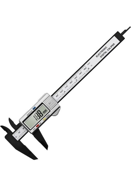 Beyaz 0-150MM Dijital Metal Kumpas Plastik Sürmeli Kumpaslar Elektronik Mikrometre Cetvel Derinlik Ölçme Ölçer Derinlik Ölçme Araçları (Yurt Dışından)
