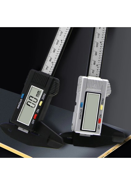 Beyaz 0-150MM Dijital Metal Kumpas Plastik Sürmeli Kumpaslar Elektronik Mikrometre Cetvel Derinlik Ölçme Ölçer Derinlik Ölçme Araçları (Yurt Dışından) indirimleri