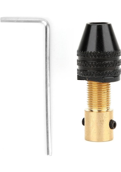 3.175MM Delik Pirinç Mini Anahtarsız Matkap Chuck 0.5-3.2mm Sıkma Aralığı Elektrik Motor Mili Minyatür Kendinden Sıkma Pens Chuck Sabit Cihaz (Yurt Dışından)