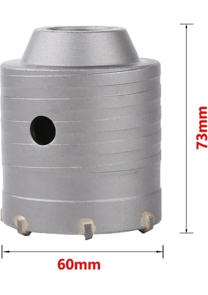 60MM Sds Plus Duvar Delik Testere Matkap Ucu Seti 30MM-160MM Beton Delik Testere Çimento Taş Tuğla Duvar Klima Tüp Delik Açıcı Araçları (Yurt Dışından)