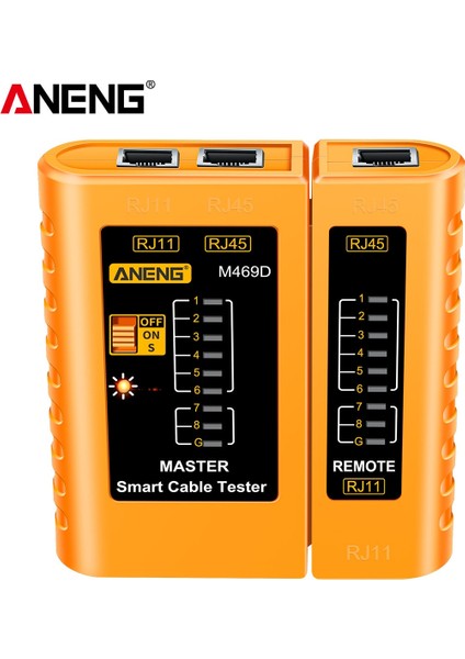 Yeşil M469D RJ45 Kablo Lan Test Cihazı Çok Fonksiyonlu Ağ Kablosu Test Cihazı RJ11 RJ12 Cat5 Utp Lan Kablo Test Cihazı Ağ Hattı Hizalayıcı Aracı (Yurt Dışından) fırsatları