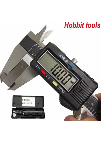 Karbon Fiber 0-150MM 6 Inç Dijital Kumpas Paslanmaz Çelik Elektronik Sürmeli Kumpas Mikrometre Karbon Fiber Kumpas Kalınlık Ölçer Cetvel (Yurt Dışından)