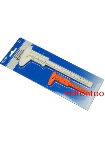 2 In 1 Takım 80MM 150MM 6 Inç Mini Plastik Sürgülü Sürmeli Kumpas Dıy Ölçü Aracı Cetvel Sürgülü Kaliper Kalınlık Ölçer (Yurt Dışından)