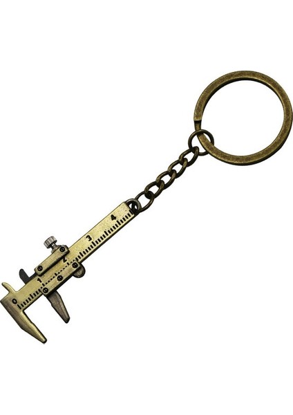 Bronz Taşınabilir Mini Kumpas Araçları Anahtarlık Alaşım Sürmeli Kumpas Anahtarlık Süsler Cetveller Kumpaslar Ölçme Ölçme Araçları 0-40MM (Yurt Dışından)