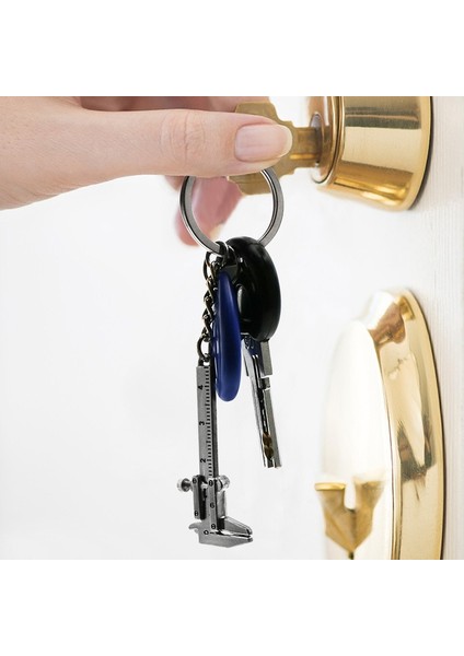 Bronz Taşınabilir Mini Kumpas Araçları Anahtarlık Alaşım Sürmeli Kumpas Anahtarlık Süsler Cetveller Kumpaslar Ölçme Ölçme Araçları 0-40MM (Yurt Dışından) modelleri