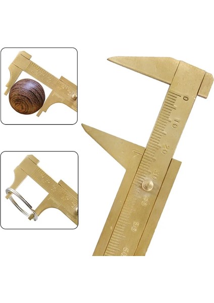 80MM Tek Ölçekli Pirinç Sürmeli Kumpas Cep Kumpas Kullanışlı Ölçüm Aracı Mücevher Için Çift Ölçekli Kayar Cetvel Yüzük Ölçümü Bakır Kaliperler (Yurt Dışından) indirimleri