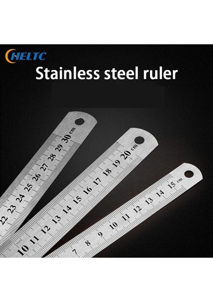 6in 1 Adet Dikiş Ayak Dikiş 6IN/8IN/12IN Uzunluk Paslanmaz Çelik Metal Düz Cetvel Cetvel Aracı Hassas Çift Taraflı Ölçme Aracı (Yurt Dışından) modelleri