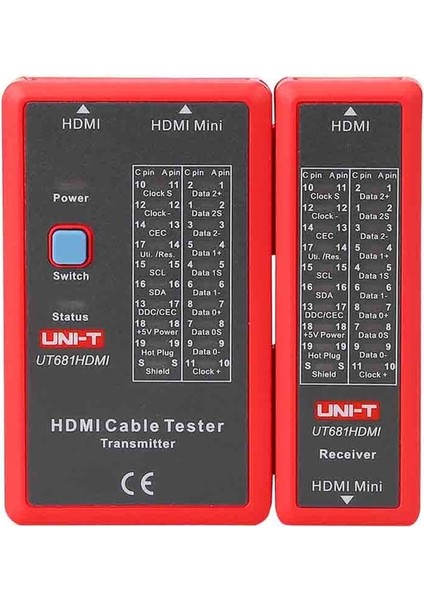 UT681HDMI Unı-T UT681L/UT681C/UT681HDMI Kablo Test Cihazı;ağ Kablosu/telefon Hattı/hdmı/mını-Hdmı Hd Kablo Test Cihazı (Yurt Dışından)