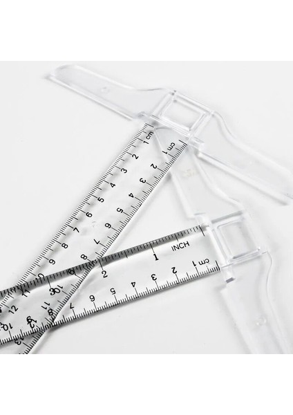 At Kare Cetvel 30 cm Plastik T Şekli Cetvel Temizle Şeffaf Ölçümler Düz Cetvel Ölçü Aracı (Yurt Dışından) fiyatları