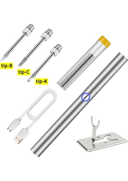Tıp-Bck Sıcak Satış Kablosuz Havya Şarj Edilebilir Havya 6 Saniye Kalay USB Havya 510 Arayüzü Havya Ucu (Yurt Dışından)