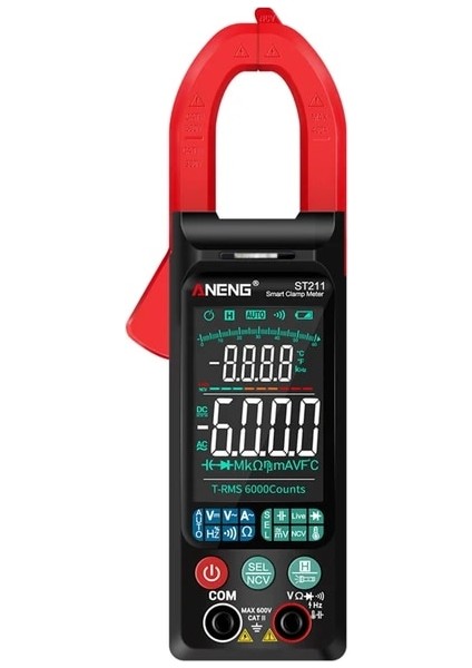 Aneng ST211 Kırmızı Aneng ST212 Dc/ac Akım Gerilim Ncv Multimetre 6000 Sayım Dijital Pens Metre (Yurt Dışından)
