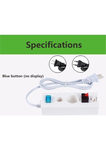 Ekran-Mavi Abd Fişi LED Lamba Ampul Test Cihazı Manuel Ayar Gerilimi Düşmeye Dayanıklı Işık Test Kutusu, E27 B22 E14 Lamba Ampulü Için LED Ekranlı (Yurt Dışından)
