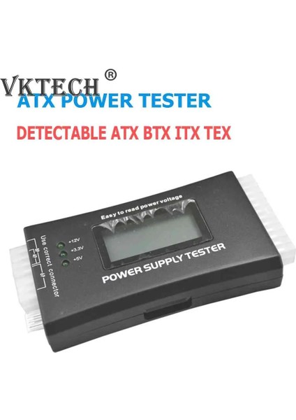 20/24 Pin Güç Ölçüm LCD Ekran Bilgisayar Güç Kaynağı Test Cihazı Teşhis Araçları Atx Btx Itx Tfx Için Bilgisayar Güç Ölçümü (Yurt Dışından)