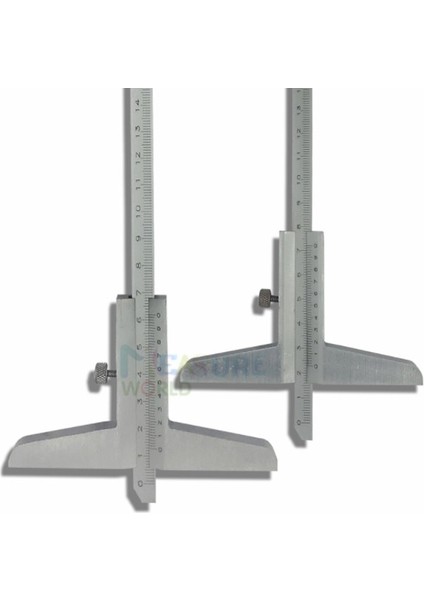 0-300MM Yüksek QUALITY150MM 200MM 300MM Derinlik Sürmeli Kumpas 0.02MM Çelik Metrik Ölçer Mikrometre 6/8/12 Inç Derinlik Ölçme Araçları (Yurt Dışından) modelleri