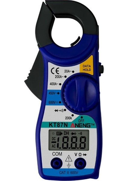 Mavi Aneng KT87N Mini Dijital Pens Metre Ac/dc Gerilim Ac Akım 600 V True Rms Multimetre Kapasite Elektrik Megger Test Cihazı (Yurt Dışından)