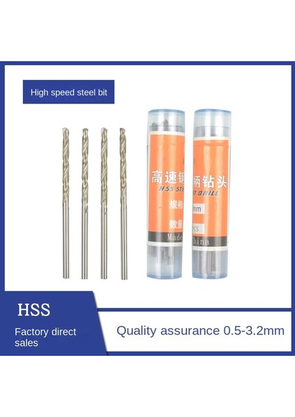 20 Adet 0.5mm, Yuvarlak 0.5-3.2 mm 5/10/20 Adet Büküm Matkap Uçları Hss Yüksek Hız Çelik Matkap Ucu Seti Mikro Düz Şaft Ahşap Araçları Elektrikli Matkaplar Için (Yurt Dışından)
