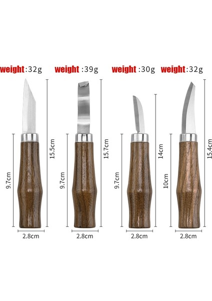1pc-A 7 Adet Ahşap Oyma Keski Bıçak El Aleti Seti Temel Detaylı Ağaç Işçileri Gouges Çok Amaçlı Dıy Profesyonel Alaşımlı Çelik (Yurt Dışından)