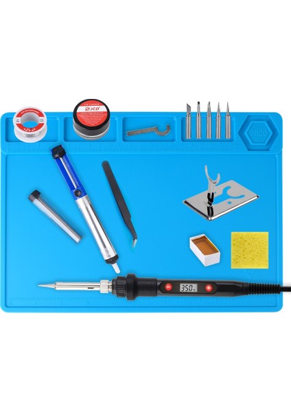QH908S 80W 110V, Ab 80W Havya Kiti Ayarlanabilir Sıcaklık LCD Dijital Ekran 220V 110V Havya Elektrikli Havya Rework Araçları 908S (Yurt Dışından)