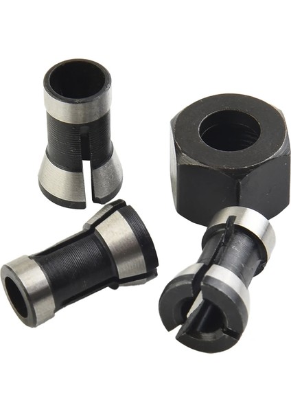 4 Adet/takım 1/4 "6mm 6.35MM 8mm Giyotin Collet Chuck Yönlendirici Bit Shank Adaptörü Gravür Kırpma Makinesi Chuck Dönüşüm (Yurt Dışından) fırsatları