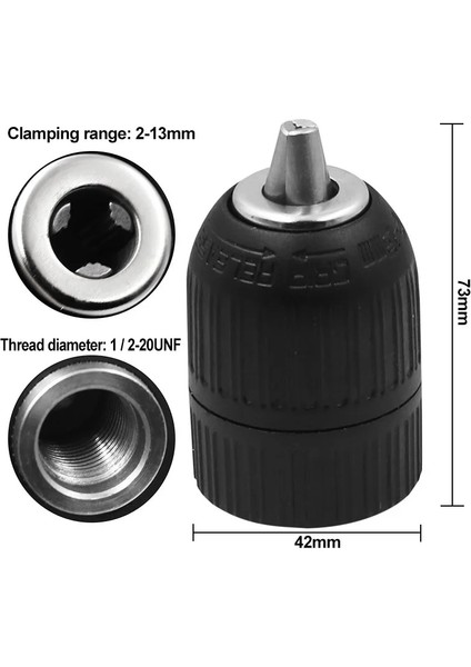 1 Takım 1/2-20UNF 13MM Sds Anahtarsız Matkaplar Metal Ayna Hızlı Değişim Adaptörü Krom Vanadyum Çelik Dönüştürücü Elektrikli Matkap Chuck (Yurt Dışından) indirimleri