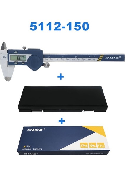 0-150 mm Shahe Dijital Kumpas 150 mm Elektronik Sürmeli Kumpas Mikrometre Paquimetro Digital 150 mm Kumpas Paslanmaz Çelik (Yurt Dışından)