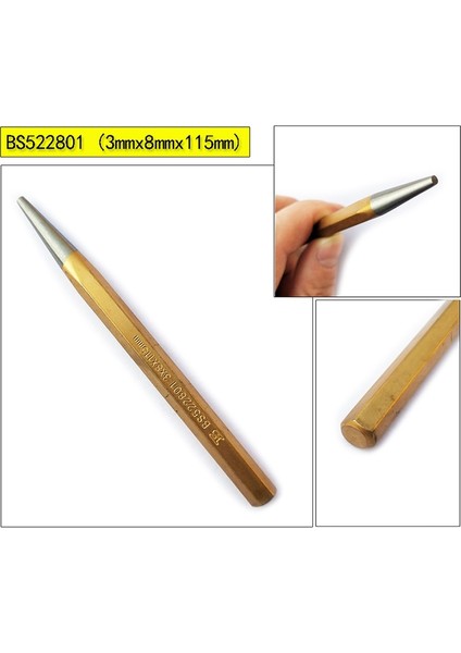 4X10X150MM Bosı 1pc Merkezi Yumruk Soğuk Keski Katı Pim Delme (Yurt Dışından)