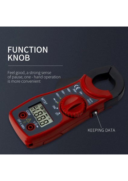 Kelepçe Multimetre MT87 Dijital Kelepçe Multimetre Taşınabilir Amper Pens Metre Test Akımı Kelepçesi Ac/dc Akım Gerilim Transistör Test Cihazı Güç Ölçer (Yurt Dışından) modelleri