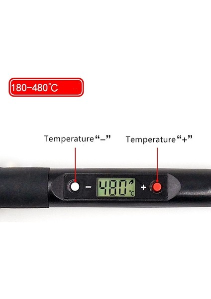Kırmızı Ab 80W Dijital Elektrikli Havya Seti Seti Sıcaklık Ayarlanabilir 220V 110V Kaynak Aracı Seramik Isıtıcı Lehimleme Ipuçları Rework (Yurt Dışından) indirimleri