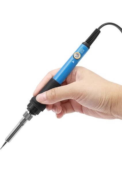 1 Adet 60W Elektrikli Havya 220V/110V Ayarlanabilir Sıcaklık Havya Standı Tamir Istasyonu Isı Kalem Kaynak Tamir Araçları (Yurt Dışından)