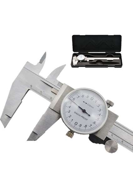 Kutulu Kumpas Paslanmaz Çelik Titreşim Önleyici Çift Hassas Sürmeli Kumpas 0-150MM/0.02MM Dijital Ekran Sürmeli Kumpas Aracı (Yurt Dışından) fırsatları