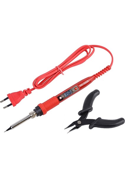908S Kıt2 80W 220V, Ab Jcd Havya Seti Tel Stripper ile 80W 220V110V Elektrikçi Için Ayarlanabilir Sıcaklık Tel Kesici Multitools Pense 908S (Yurt Dışından)
