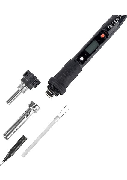 Siyah 80W 110V, Abd, Kaynak Uçlu Jcd 80W Elektrikli Havya LCD Dijital Ekran Ayarlanabilir Sıcaklık 220V/110V Lehim Istasyonu Kaynak Onarım Aracı Kiti 908S (Yurt Dışından)