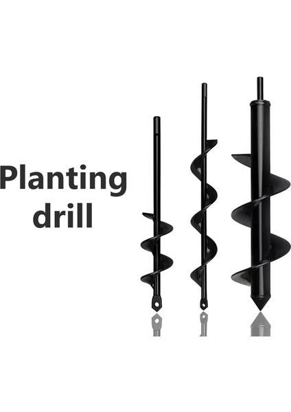 8X60 Yüksek Kaliteli Toprak Burgu Matkap Ucu Bahçe Burgu Spiral Bit Çiçek Dikim Delik Kazıcı Zemin Burgu Yard Bahçe Dikim Aracı (Yurt Dışından)