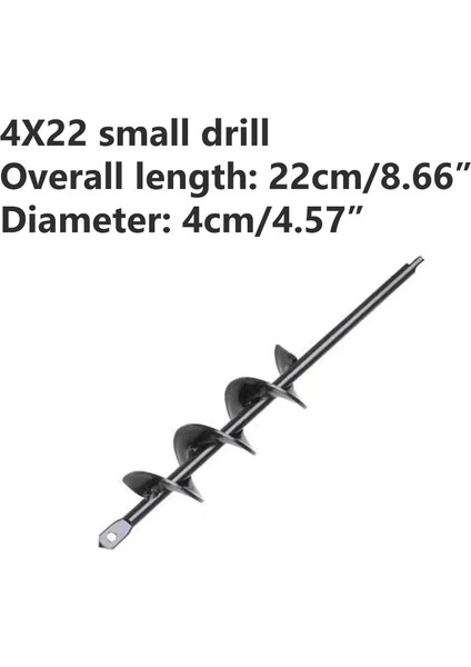 8X60 Yüksek Kaliteli Toprak Burgu Matkap Ucu Bahçe Burgu Spiral Bit Çiçek Dikim Delik Kazıcı Zemin Burgu Yard Bahçe Dikim Aracı (Yurt Dışından)