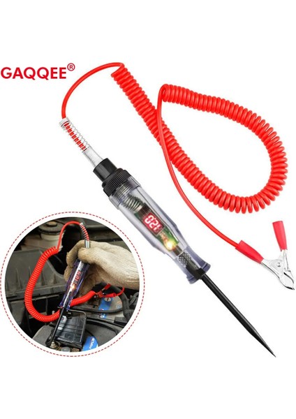 Yaylı Tel Dc 6V 12V 24V Gerilim Elektrik Devre Test Cihazı Dijital Ekran Uzun Prob Kalem Ampul Otomobil Teşhis Araçları Oto Tamir (Yurt Dışından) modelleri