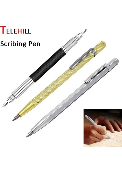 A4 1/2 Adet Elmas Metal Işaretleyici Gravür Kalem Tungsten Karbür Uç Stylus Kalem Cam Seramik Metal Ahşap Gravür El Aletleri (Yurt Dışından)