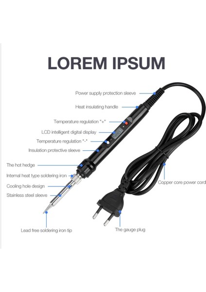 Kırmızı Set-2 220V Ab Tak Elektrikli Havya Kiti 80W 110/220V Ab/abd Dijital Sıcaklık Ayarlanabilir Kaynak Aracı Lehim Teneke Demir Ipuçları Araçları (Yurt Dışından)