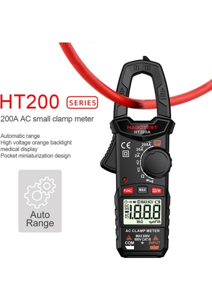 HT200A 2000 Sayım Dijital Pens Metre Ac Akım HT200A/B Ampermetre Araba Amp Hz Kapasite Ncv Ohm Gerilim Test Cihazı Elektrik Aletleri (Yurt Dışından) fiyatları