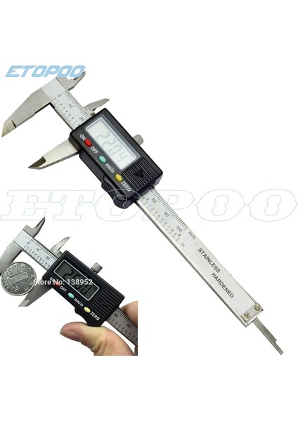 0-150 Dijital Tip Etopoo Paslanmaz Çelik Dijital Kumpas 0-100MM 4 Inç Mini Cep Elektronik Sürmeli Kumpas Kaydırıcı Kaliper Mücevher Kalınlık Ölçer (Yurt Dışından)